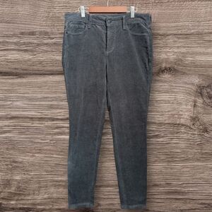 NYDJ Women's Size 8 Gray Brown Corduroy Lift-Tuck Legging Skinny Jeans Pants